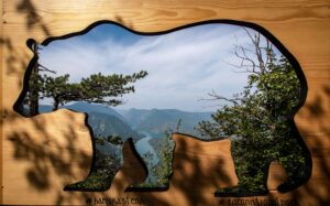 bear sign at a national park