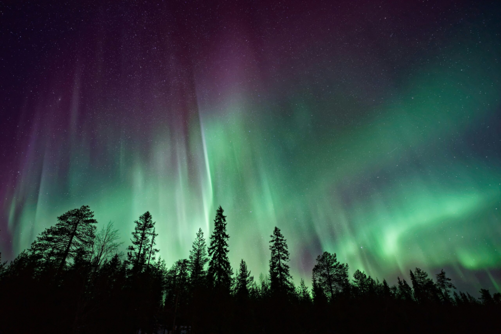 northern lights in Alaska
