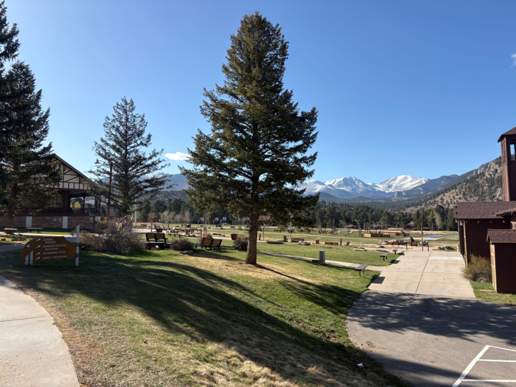 View of mount Y from the YMCA of the Rockies