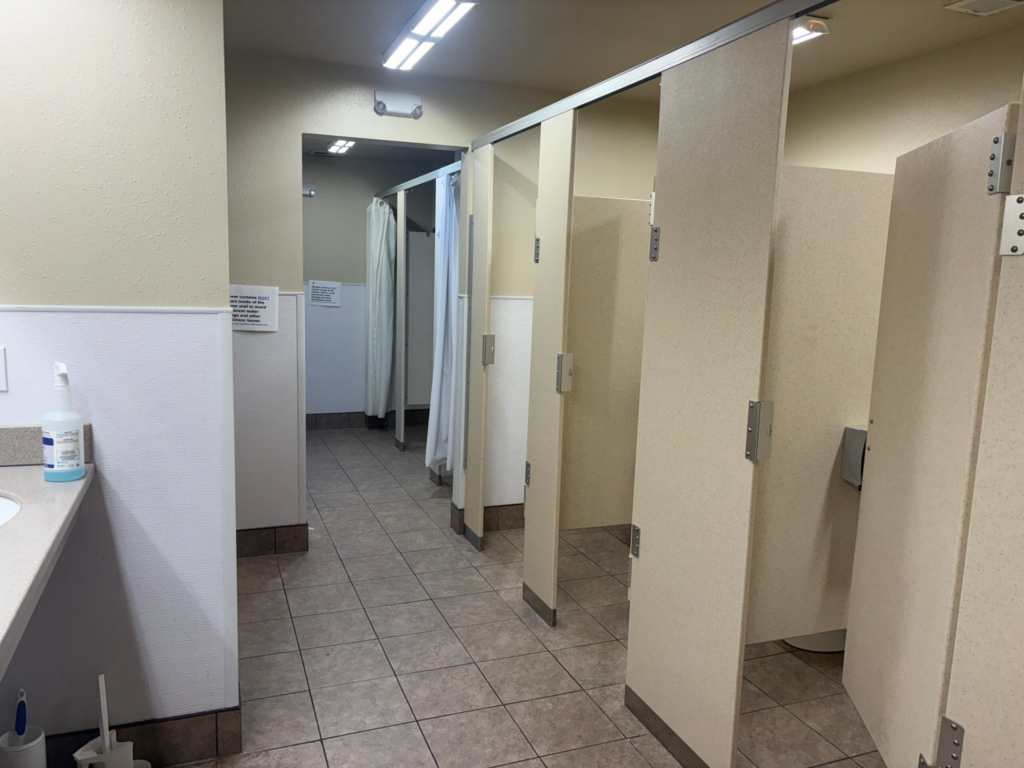 YMCA of the Rockies staff common bathroom