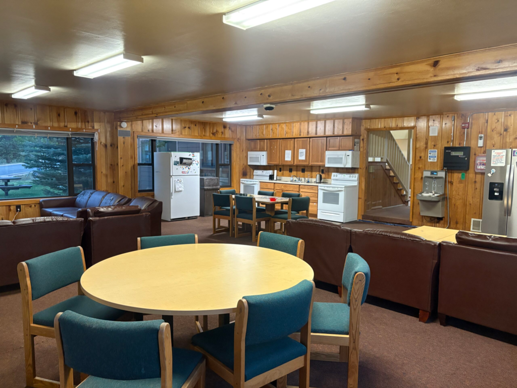 YMCA of the Rockies staff accommodation common area